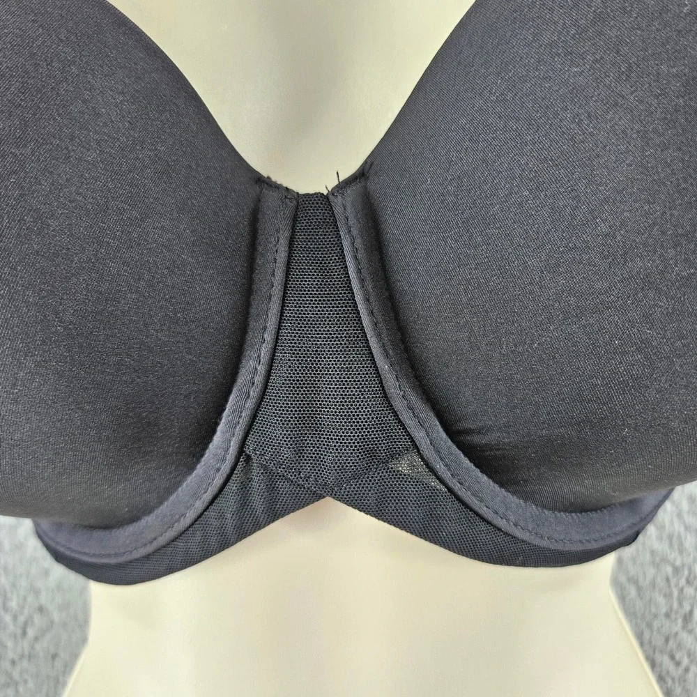 Wacoal Bra 34DD Black 853281‎ Ultimate Side Smoother Underwire Full Coverage